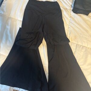 Aerie Black Wide-Leg Pants